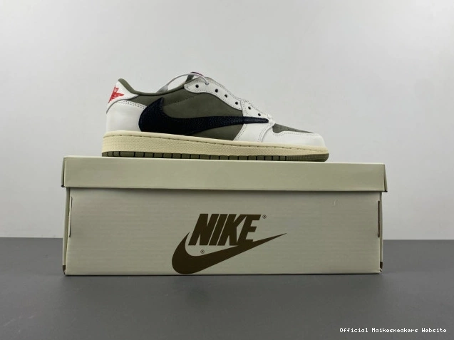 Official Maikesneakers 1 LOW DM7866-200 X JORDAN MEDIUM OG SCOTT TRAVIS OLIVE AIR 0716